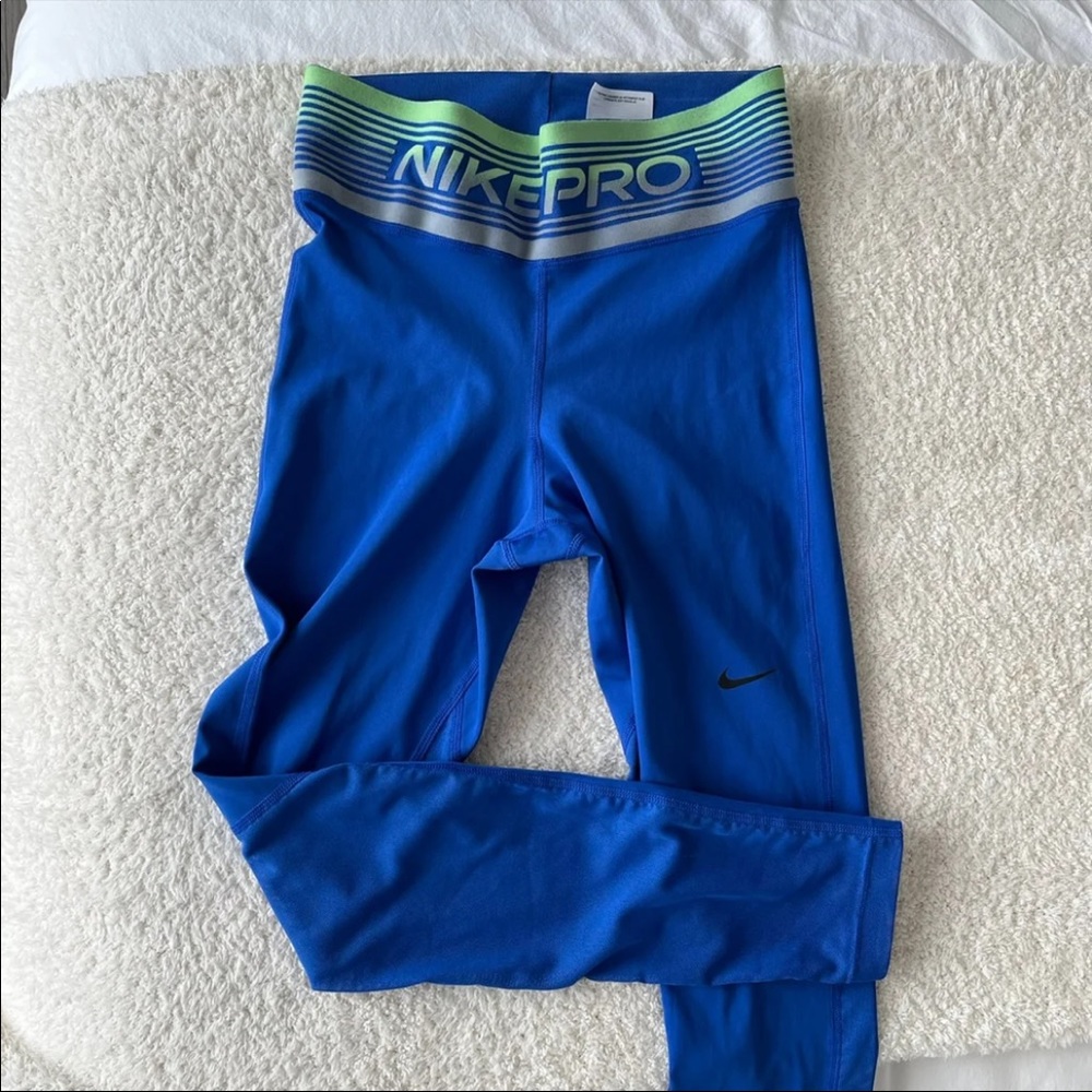 Nike | blue leggings, size XS